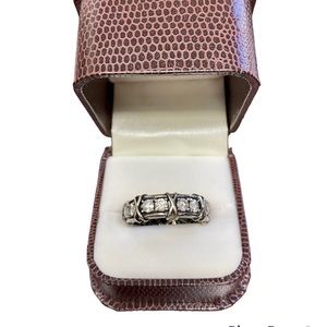 MENS ANTIQUE LOOK 14K GOLD RING WITH DIAMONDS SIZE 12